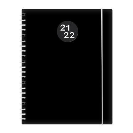 Agenda scolaire 2021-2022 : Kibo noir : 1 semaine  /  2 pages