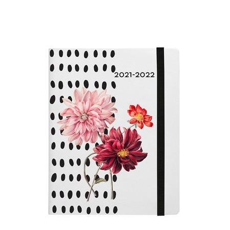 Agenda scolaire 2021-2022 : Melville floral : 1 semaine  /  2 pages