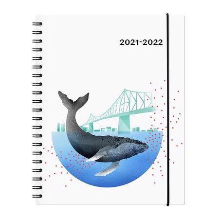 Agenda scolaire 2021-2022 : Garbo baleine : 1 semaine  /  2 pages