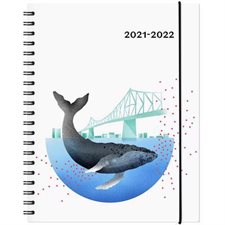 Agenda scolaire 2021-2022 : Garbo baleine : 1 semaine  /  2 pages
