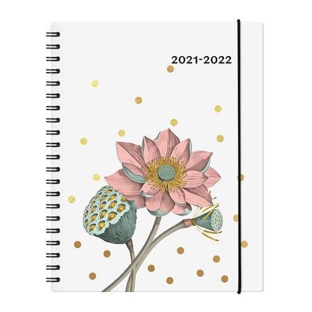 Agenda scolaire 2021-2022 : Garbo floral : 1 semaine  /  2 pages