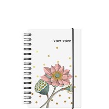 Agenda scolaire 2021-2022 : Baro floral : 1 jour  /  1 page