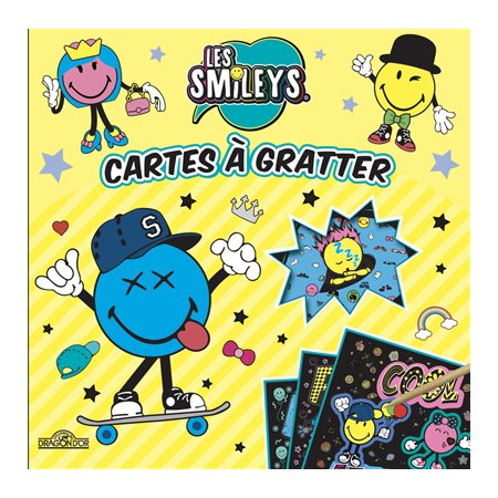 Les smileys : Cartes à gratter : À partir de 6 ans