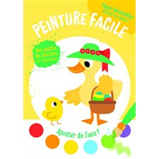 Le poussin et le canard : Peinture facile