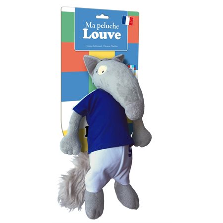 Peluche louve foot