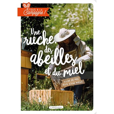 Une ruche, des abeilles et du miel