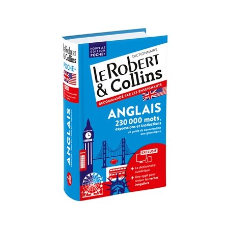 Le Robert & Collins anglais poche + : Français-anglais, anglais-français