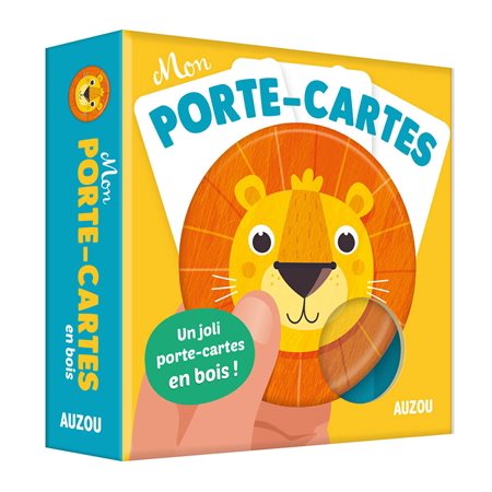 Lion : Mon porte-cartes : Un joli porte-cartes en bois !