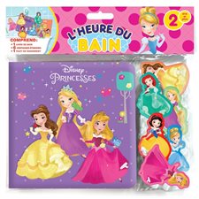 Disney Princesses : L'heure du bain : Comprend 1 livre de bain + 8 ventouses étanches + 1 filet de rangement