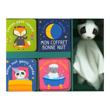 Mon coffret doudou, mon coffret bonne nuit : 1 doudou + 3 livres