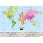 Carte du monde politique (plastifiée) : 52 X 38.25 pouces (132 X 97 cm)