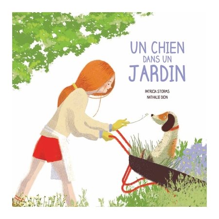 Un chien dans un jardin