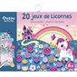 20 jeux de licornes : Ma pochette de jeux : Labyrinthes, points à relier, cherche et trouve, jeux