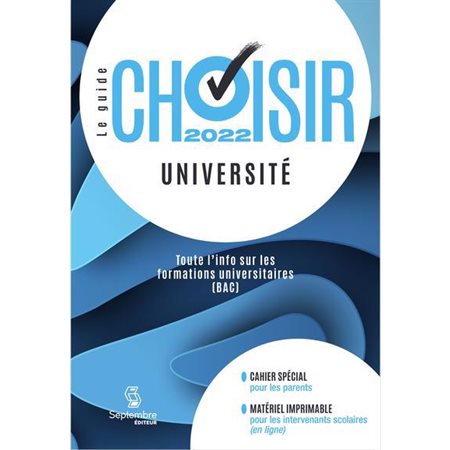 Guide choisir université 2022