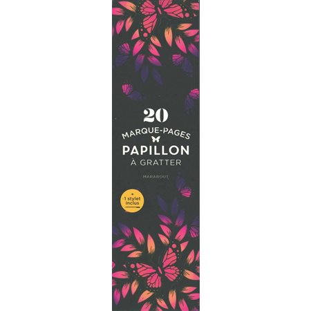 Papillon : 20 marque-pages à gratter