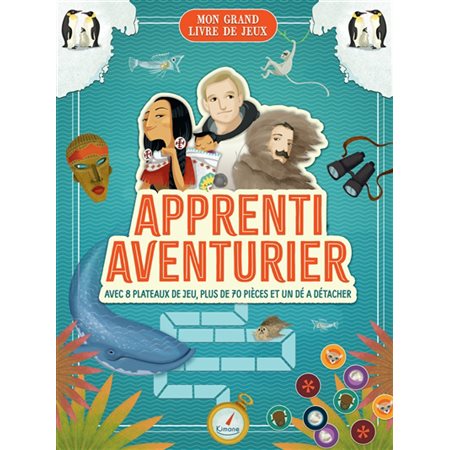 Apprenti aventurier : Mon grand livre de jeux : Avec 8 plateaux de jeu, plus de 70 pièces et 1 dé