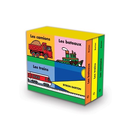 Les camions, les bateaux, les trains : Coffret comprenant 3 volumes