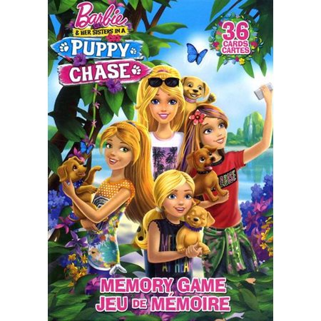 Barbie et ses soeurs dans une chasse de chiots : 36 cartes : Jeu de mémoire