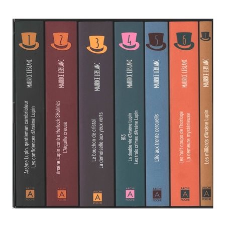 Coffret Arsène Lupin (FP) : Coffret collector comprenant 7 titres