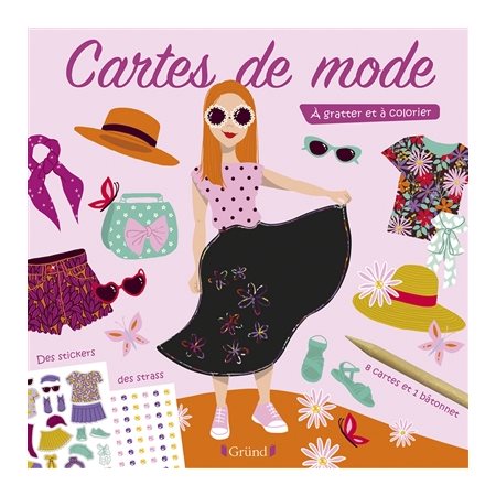 Cartes de mode : Jolis motifs : À gratter et à colorier