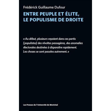 Entre peuple et élite, le populisme de droite (FP)