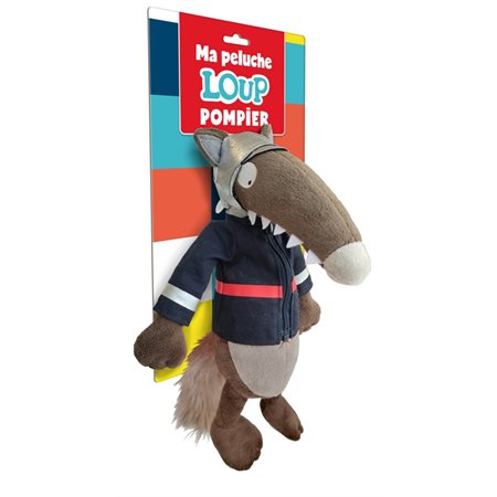 Peluche du  Loup : Loup Pompier