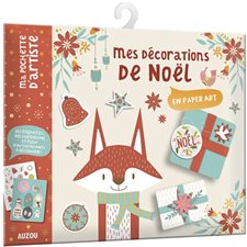 Mes décorations de Noël en paper art : Ma pochette d'artiste : 3 ans et +