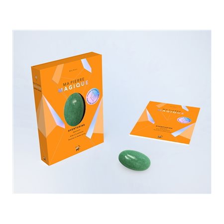 Ma pierre magique : Aventurine : Coffret : Apaisante, aide à la patience, favorise le lâcher-prise