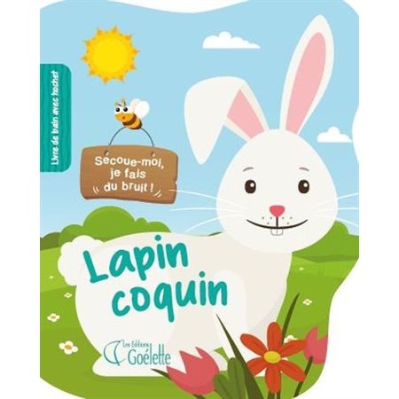 Lapin coquin : Livre de bain avec hochet