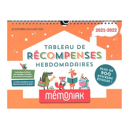 Tableau de récompenses hebdomadaires Mémoniak 2021-2022