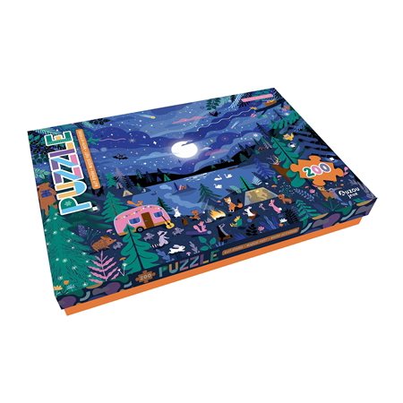 Nuit étoilée : Coffret : Boîte puzzle : 200 pièces : 8 ans et +