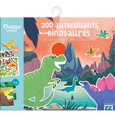 Dinosaures : 200 autocollants; Dinosaur stickers; Pegatinas de dinosaurus