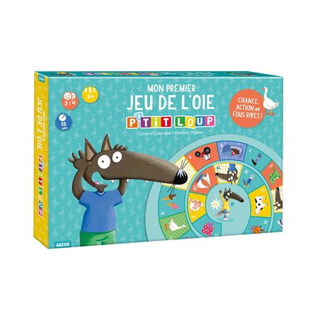 Mon premier jeu de l'oie : P'tit Loup : 3 ans et + : 2-4 joueurs : Chance, action et fous rires !