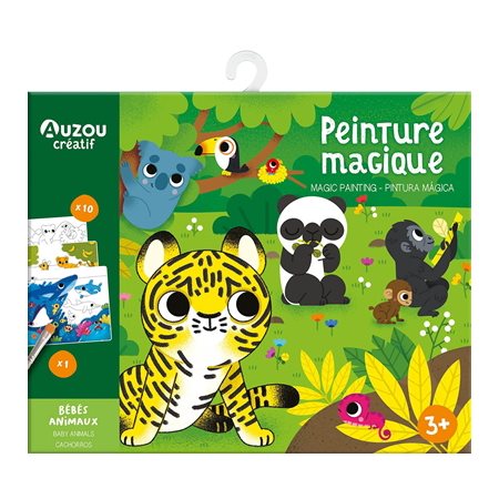 Bébés animaux : Peinture magique : 3 + : Auzou créatif