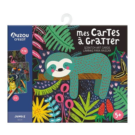 Jungle : Mes cartes à gratter : 5 + : Ma pochette d'artiste