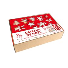 Coffret gâteaux de Noël : Avec un livre de recettes + 1 plaque d'emporte-pièces