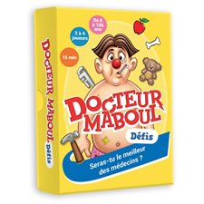 Docteur Maboul : Défis : Jeux de cartes : De 6 à 106 ans : 2 à 4 joueurs : Seras-tu le meilleur des médecins ?
