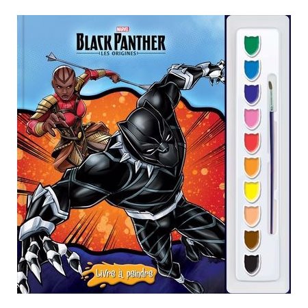 Marvel. Black Panther : Les origines : Livre à peindre