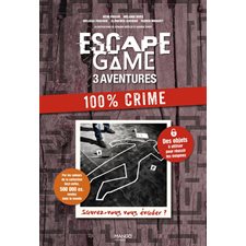 Escape game : 3 aventures : 100 % crime : Des objets à utiliser pour réussir les énigmes