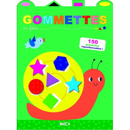 Escargot : Gommettes en folie : 3+ : 130 + gommettes repositionnalbes !