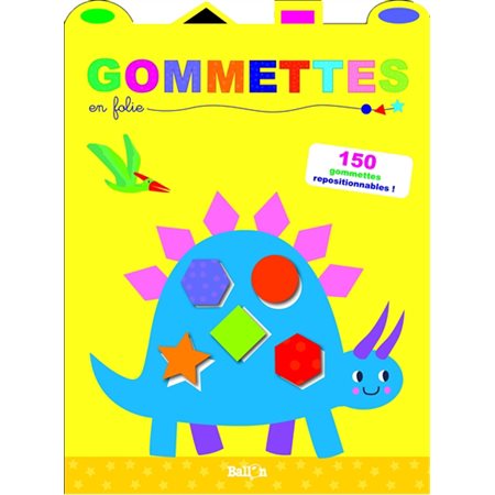 Dinosaure :  : Gommettes en folie : 3+ : 130 + gommettes repositionnalbes !