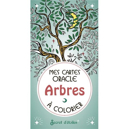 Arbres à colorier : Mes cartes oracle à colorier