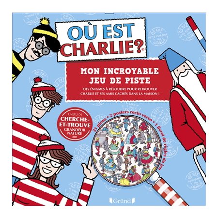 Où est Charlie ? : Mon incroyable jeu de poste : Un jeu de cherche et trouve grandeur nature