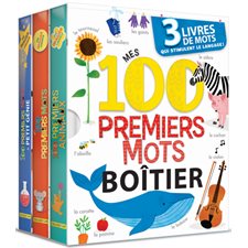 100 premiers mots : Boîtier : 3 livres pour le prix de 2 : Mon imagier à emporter