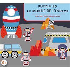 Puzzle 3D le monde de l'espace : Un livret sur l'espace inclus : 3+