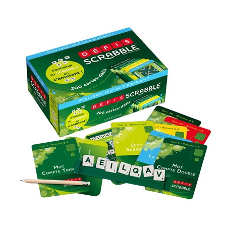 Défis Scrabble : Coffret : 200 cartes-défis