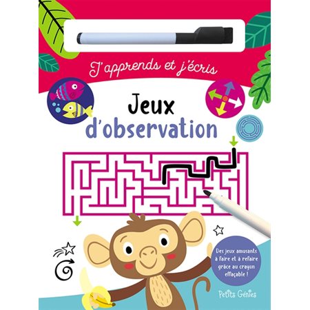 Jeux d'observation : J'apprends et j'écris