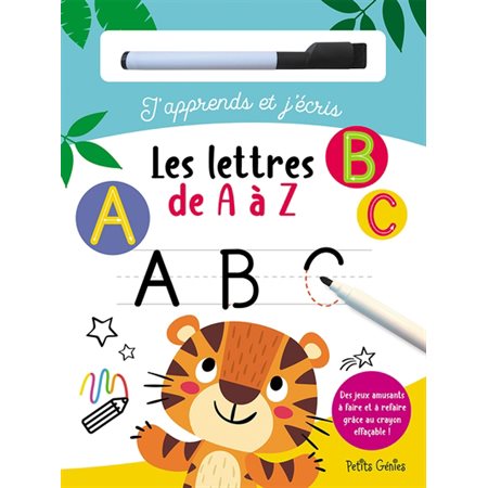 Les lettres de A à Z : J'apprends et j'écris