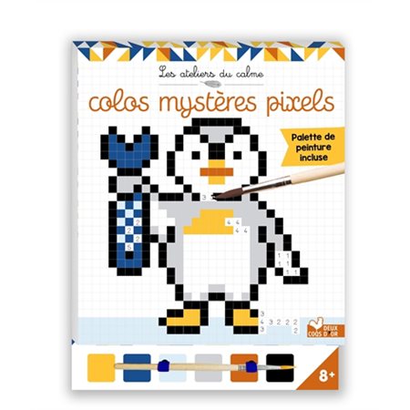 Colos mystères pixels : Les ateliers du calme : 8 + : Palette de peinture incluse