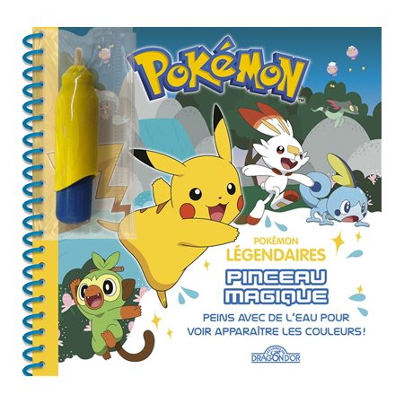 Pokémon légendaires : Pinceau magique : Peins avec de l'eau pour voir apparaître les couleurs !